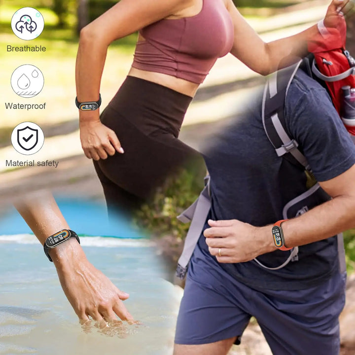 Silicone Strap for Xiaomi Mi Band 10 9 8 Strap Sport Rubber Bracelet pulseira Correas for  Xiaomi Mi Band 9/8/10 Accessories
