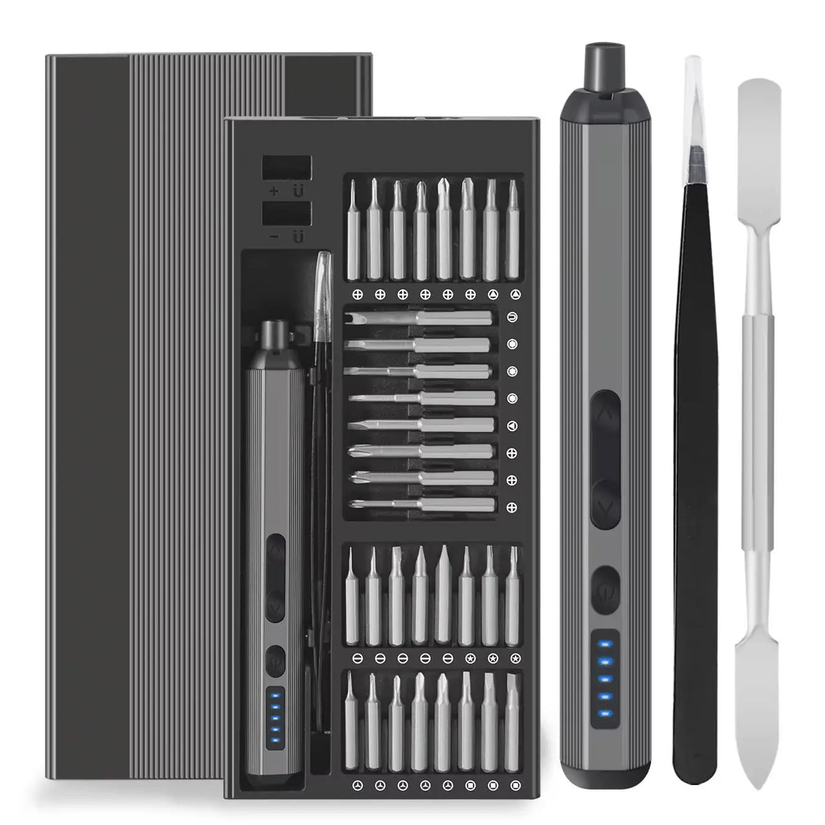 68 in 1 Electric Screwdriver Set 5 Torque Settings Precision Power Tool Magnetic Screw Driver Bits for iPhone Glasses Watch PC