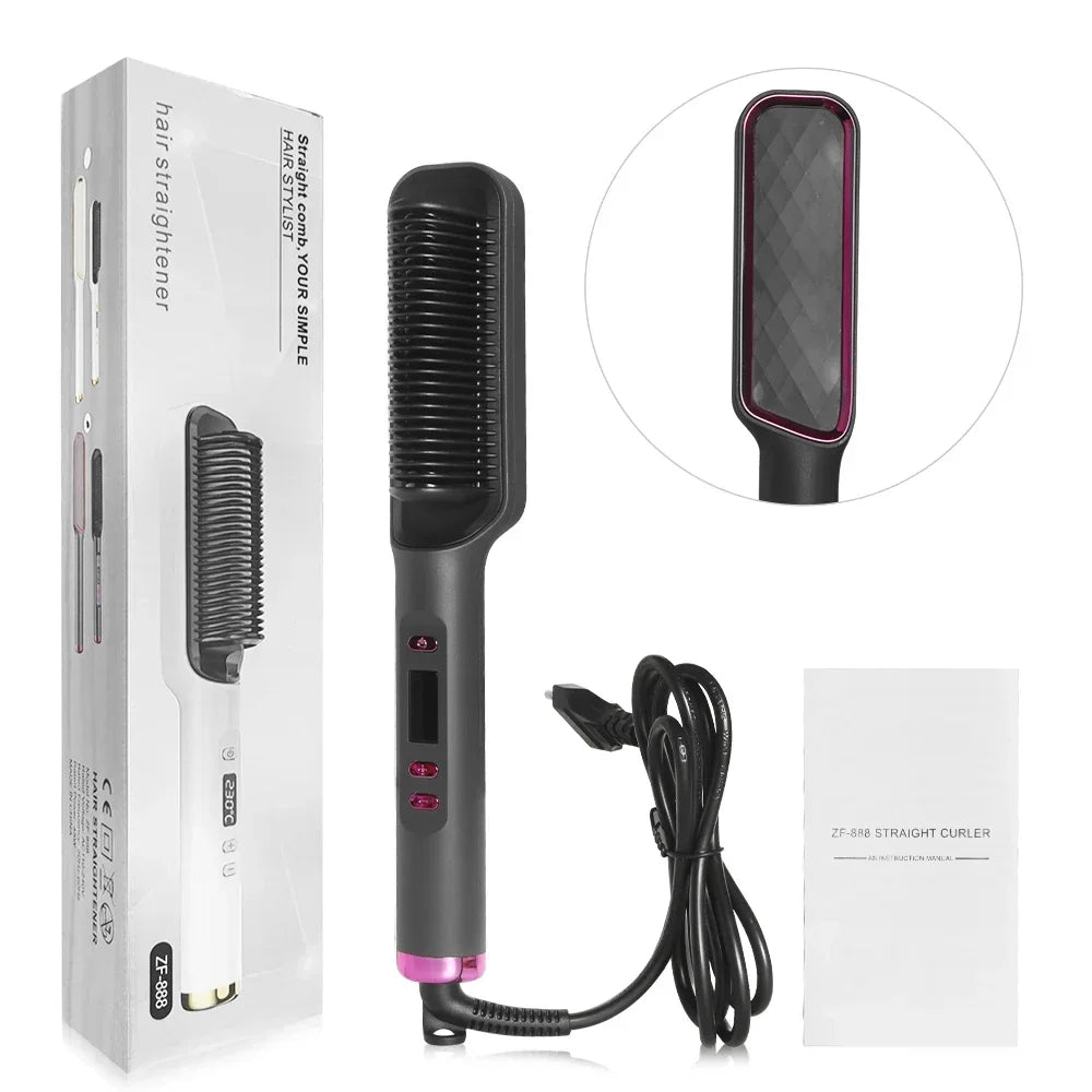 Electric Hot Comb Straight Hair Straightener