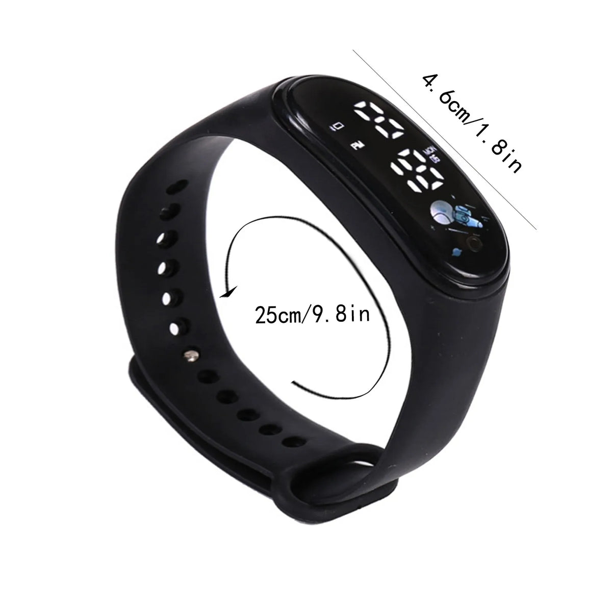 Kawaii Smart Watch For Kids Fashion Outdoor Waterproof Sports Kids' Watches Boy Girls Digital Watches Silicone