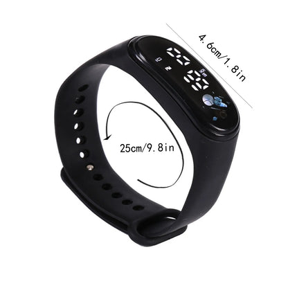 Kawaii Smart Watch For Kids Fashion Outdoor Waterproof Sports Kids' Watches Boy Girls Digital Watches Silicone