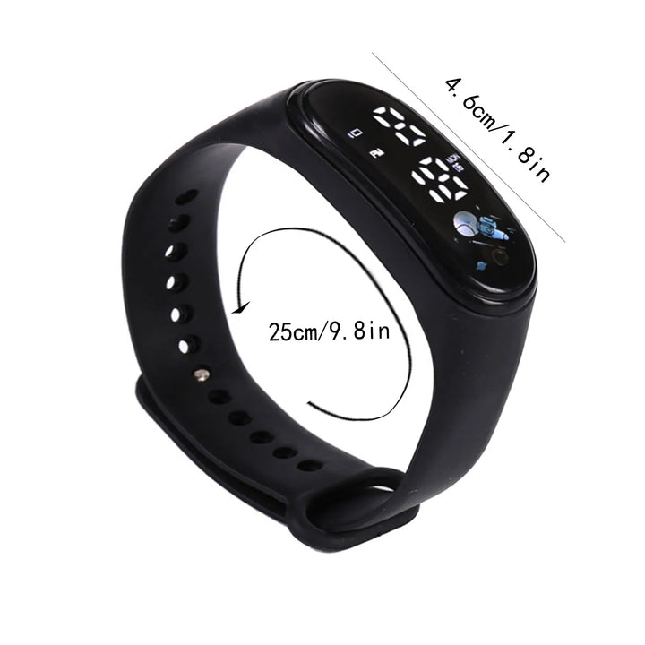 Kawaii Smart Watch For Kids Fashion Outdoor Waterproof Sports Kids' Watches Boy Girls Digital Watches Silicone