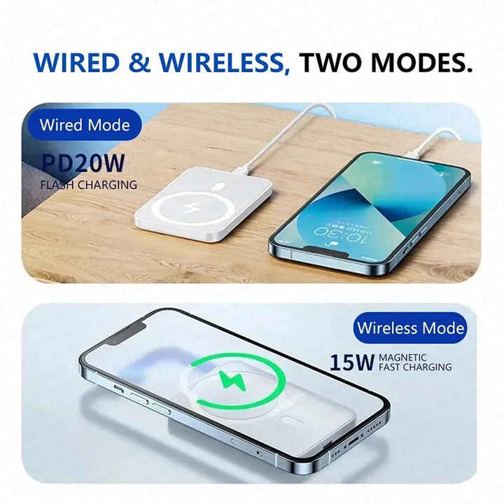 Original Magnetic Powerbank External Spare Battery Portable Wireless Charger Fast Charging For Apple iPhone Magsafes Power Bank