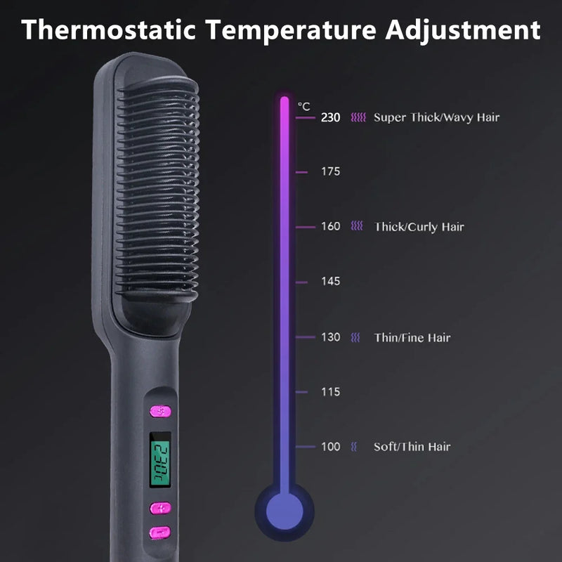 Electric Hot Comb Straight Hair Straightener
