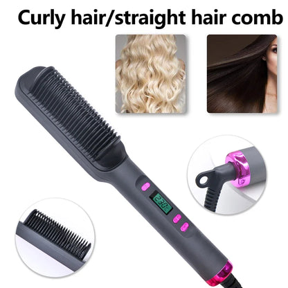 Electric Hot Comb Straight Hair Straightener