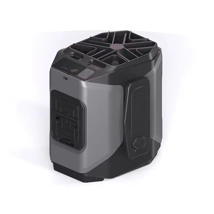 Portable Waist Fan 10000mAh with Power Bank LED Lighting Hanging Neck Fan 5 Speed Strong Airflow Cooling Fan for Outdoor Working
