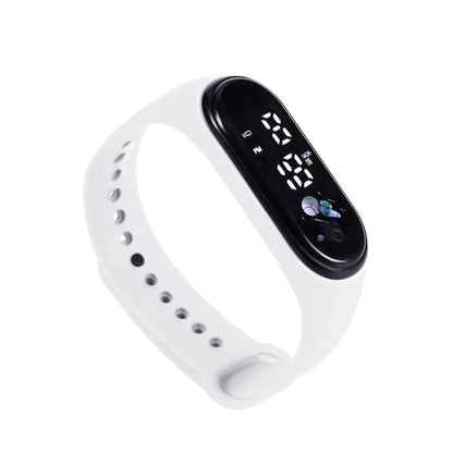 Kawaii Smart Watch For Kids Fashion Outdoor Waterproof Sports Kids' Watches Boy Girls Digital Watches Silicone