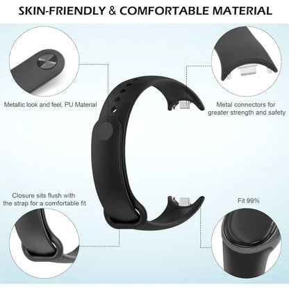 Silicone Strap for Xiaomi Mi Band 10 9 8 Strap Sport Rubber Bracelet pulseira Correas for  Xiaomi Mi Band 9/8/10 Accessories