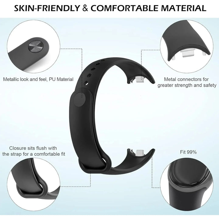 Silicone Strap for Xiaomi Mi Band 10 9 8 Strap Sport Rubber Bracelet pulseira Correas for  Xiaomi Mi Band 9/8/10 Accessories