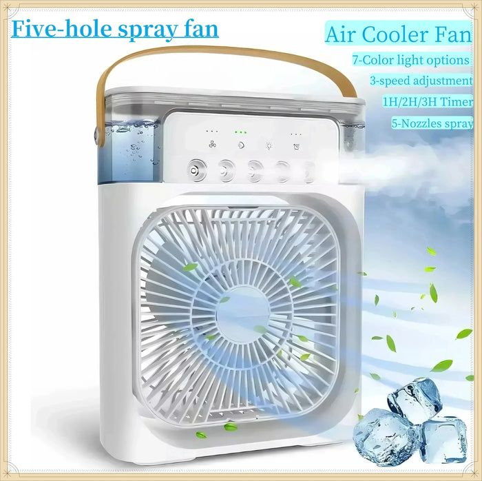 Compact Air Cooler – 3-in-1 Cooling, Humidifying & Night Light